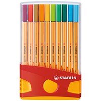 Stabilo Point 88 ColorParade Fineliner Pen Assorted (Pack of 20)