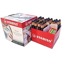 Stabilo Markdry Classpack, 30 Pens Black + 2 Sharpeners