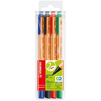 Stabilo GREENpoint Sign Pen Assorted (Pack of 4)