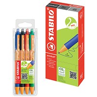Stabilo Pointball Retractable Ballpoint Pen, Black, Pack of 10 - Get Stabilo Pointball Ballpoint Pen, Retractable, Assorted, Pack of 4 Free Stabilo Pointball Retractable Ballpoint Pen, Black, Pack of 10 - Get Stabilo Pointball Ballpoint Pen, Retractable, Assorted, Pack of 4 Free