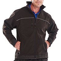 Beeswift Soft Shell Jacket, Black, 4XL