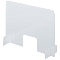 Counter & Desk Protection Screen, Acrylic Glass, 50 x 85 cm