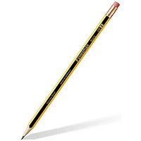 Staedtler Noris 122 HB Pencil with Eraser, Pack of 12 Staedtler Noris 122 HB Pencil with Eraser, Pack of 12