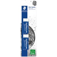 Staedtler Mars Plastic Eraser Blistercard (Pack of 2)