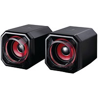 SureFire Gator Eye Gaming Speakers, Black and Red