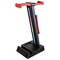 SureFire Vinson N1 Dual Balance Gaming RGB Headset Stand, Black