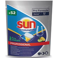Sun Professional Formula Optimum All In One Dishwasher Capsules Pack of 52
