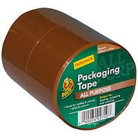 Ducktape Packaging Tape 50mmx25m Twin Pack (Pack of 6) 224530