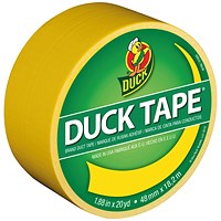 Ducktape Coloured Tape 48mmx18.2m Yellow (Pack of 6)