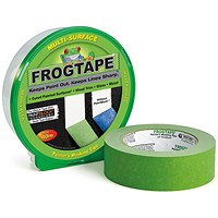 FrogTape Multi-Surface Masking Tape, 36mmx41.1m, Green, Pack of 10