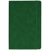 Silvine Soft Feel Executive Notebook Lined 160 Pages A5 British Racing Green