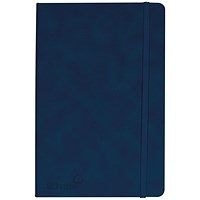 Silvine Soft Feel Executive Notebook Lined 160 Pages A5 Royal Blue