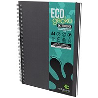 Eco Gecko All Media Wirebound Sketchbook, A4, Portrait, 40 Sheets
