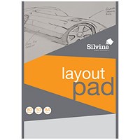 Silvine Layout Pad 80 Sheets A4 A4LP