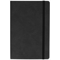 Silvine Casebound Executive Notebook, A5, Ruled, 160 Pages, Black