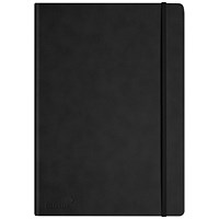 Silvine Casebound Executive Notebook, A4, Ruled, 160 Pages, Black