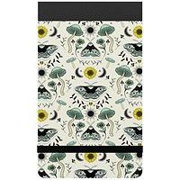 Silvine Pocket Modern Prints Notebook,127x82mm, Ruled, 160 Pages, White