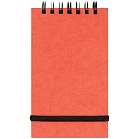 Silvine Wirebound Pocket Notepad, 127x76mm, Ruled, 192 Pages, Red, Pack of 12