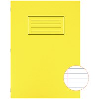Silvine Ruled Exercise Book, A4, With Margin, 80 Pages, Yellow, Pack of 10 Silvine Ruled Exercise Book, A4, With Margin, 80 Pages, Yellow, Pack of 10