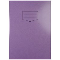 Silvine Tough Shell Exercise Book, A4+, Purple, Pack of 25