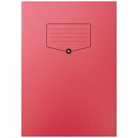 Silvine Bacoff Exercise Book Ruled with Margin A4 Red (Pack of 10)