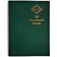 Simplex D Accounts Book One Year 96 Pages