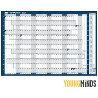 Sasco Year Planner, Mounted, 915x610mm, 2024