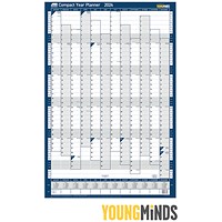 Sasco Compact Portrait Year Planner, Unmounted, 405x610mm, 2024
