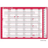 Sasco Year Planner, Unmounted, 915x610mm, 2026