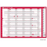 Sasco Super Compact Year Planner, Unmounted, 400x285mm, 2026