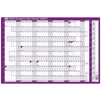 Sasco Academic Year Planner, Mounted, 915x610mm, 2026/27 Sasco Academic Year Planner, Mounted, 915x610mm, 2026/27