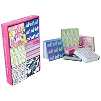 Just Stationery Notepad Block, 85x85mm, 180 Sheet, Multicoloured, Pack of 12