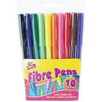Artbox Fine Tip Fibre Colouring Pens Assorted x10 Pack of 12
