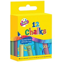 Artbox Colour Chalks in Hanging Box Assorted x12 Pack of 12