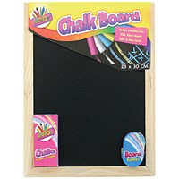 Chalk Board Set With Chalk Board Chalks And Eraser (Pack of 12)