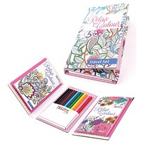 Tallon Adult Colouring Book Travel Set (Pack of 6)