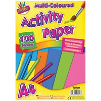 Art Box Activity Paper 100 Sheet A4 Assorted (Pack of 6)