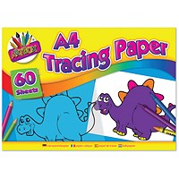 Artbox Tracing Paper Pad, A4, 60 Sheets, Pack of 12
