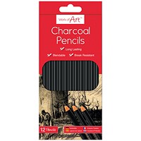 Work of Art Charcoal Pencils 12x12 (Pack of 144)