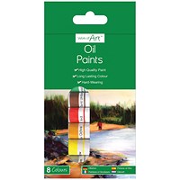 Work of Art Hard-Wearing Oil Paint Tubes Assorted (Pack of 12)