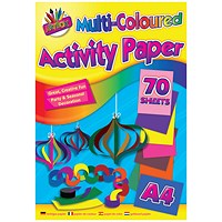 Art Box Activity Paper Pad A4 Assorted (Pack of 12)