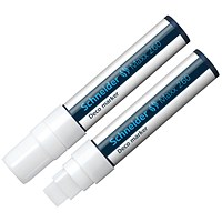 Schneider Deco Liquid Chalk Marker, Chisel Tip 260, White, Pack of 5