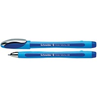 Schneider Slider Memo XB Ballpoint Pen Large Blue (Pack of 10)