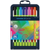 Schneider Line Up Fineliners Assorted (Pack of 8)