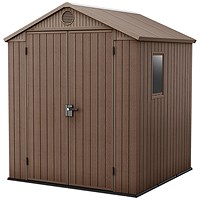 Keter Darwin Shed 6x6ft Wood Brown KET252003