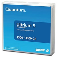 Quantum LTO-5 Ultrium Data Cartridge, 1.5/3TB