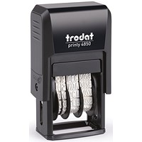 Trodat Printy 4850L1 Mini Dater Stamp Received + 3.8mm Date