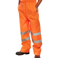 Beeswift Traffic Trousers, Orange, 4XL