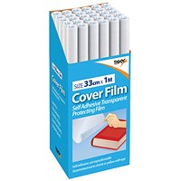Book Covering Film, 330mm x 1m, Pack of 30