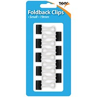 Tiger Small Fold Back Clips 19mm (Pack of 108)